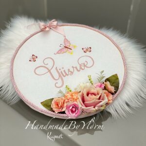 Deur versiering met bloemen