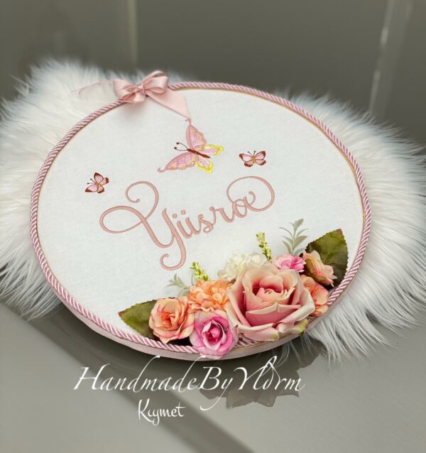 Deur versiering met bloemen