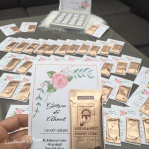 Tafel kaart met turkse koffie