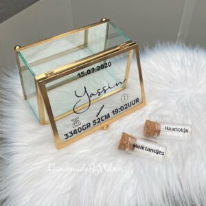 geboorte box met buisjes