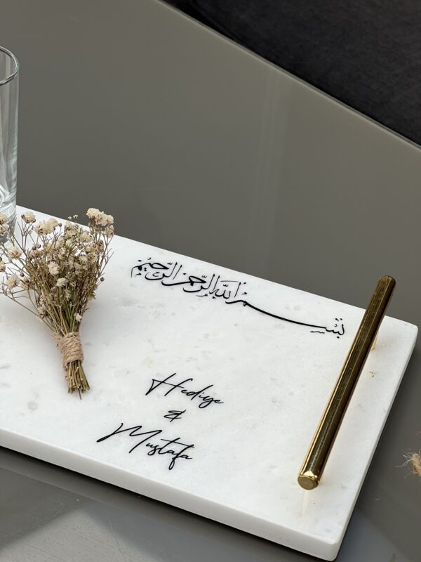 Luxe groom dienblad met handvaten