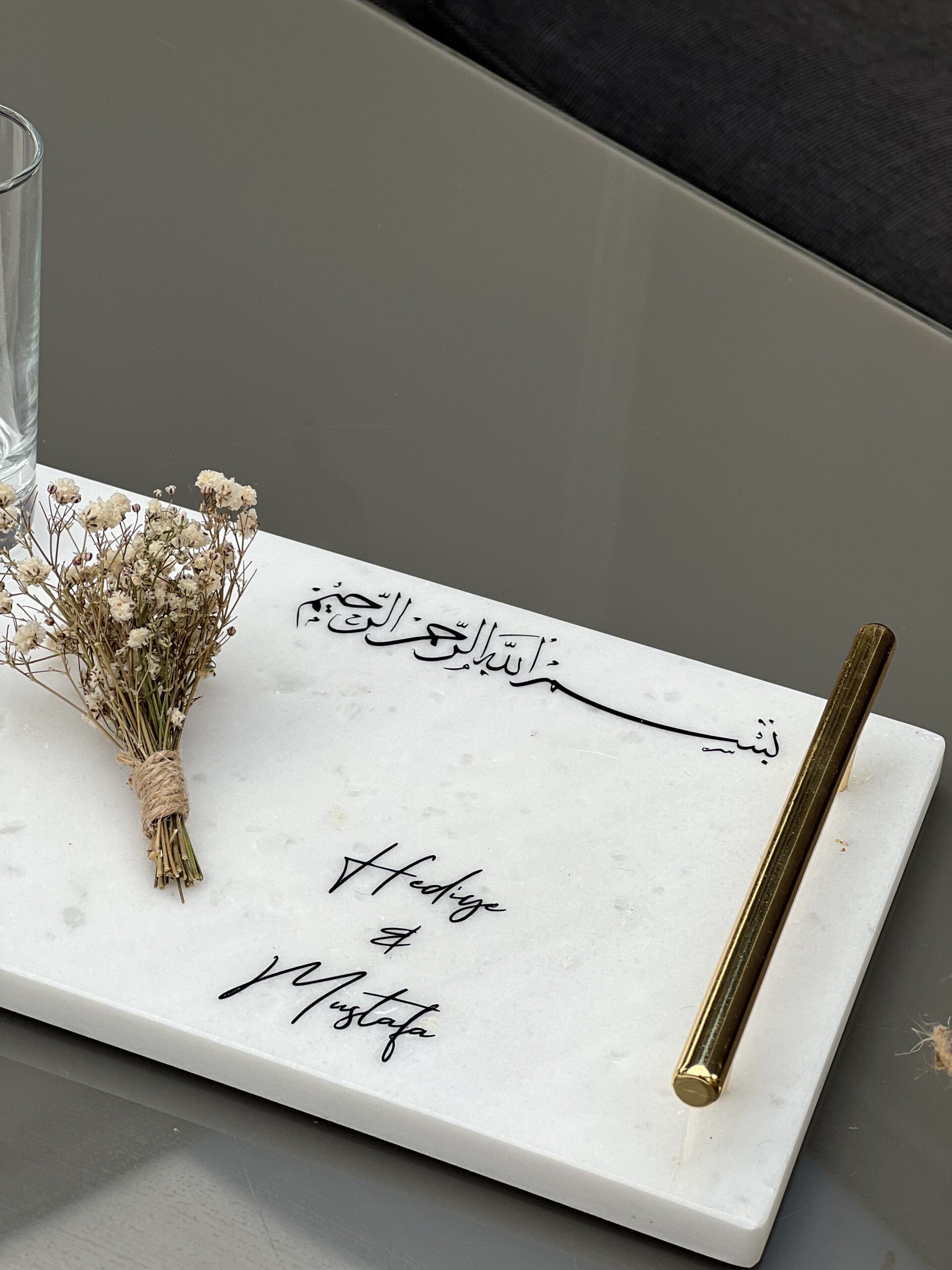 Luxe groom dienblad met handvaten